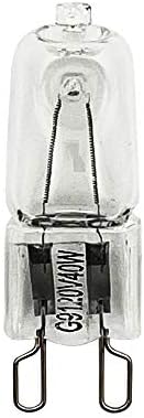 VSTAR G9 Bulbo de halogênio, 470lm, base bi-pino G9, lâmpada de halogênio de 40w, clara, 2700k, pacote de 10