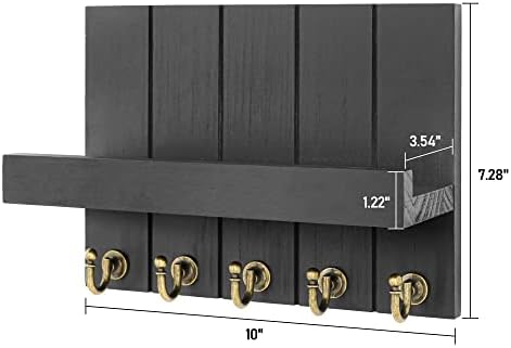 Reambee Vision Key Holder for Wall Conjunto: 10 Chave com 5 ganchos e 15 de rack de chave com 7 ganchos