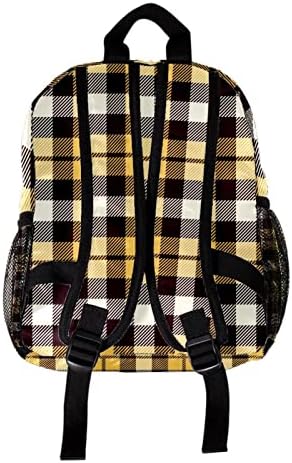 Mochila de viagem VBFOFBV, mochila laptop para homens, mochila de moda, xadrez amarelo de estilo
