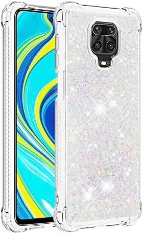 Capa de capa de telefone Glitter Case Compatível com Xiaomi Redmi Nota 9s/ Nota 9 Pro/ Nota 9