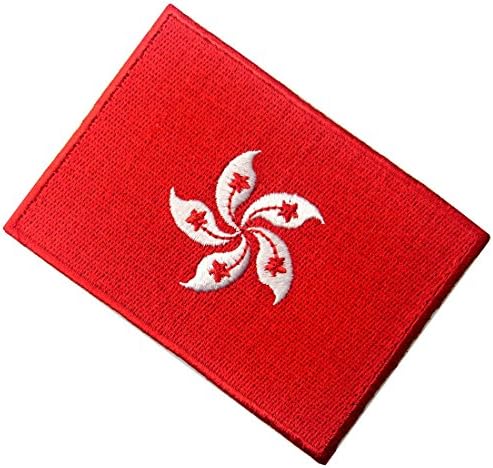 Hong Kong Flag bordou emblema Pérola do Ferro Orient On Sew On National Patch