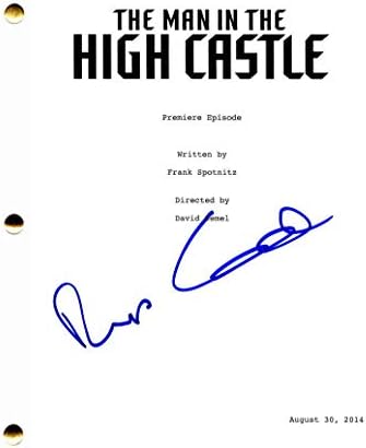 Rufus Sewell assinou autógrafo - o homem no alto roteiro piloto completo do castelo - Rupert Evans, DJ Qualls,