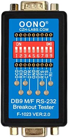 RS232 Breakout Tester LED Monitor, módulo de breakout masculino para fêmea DB9