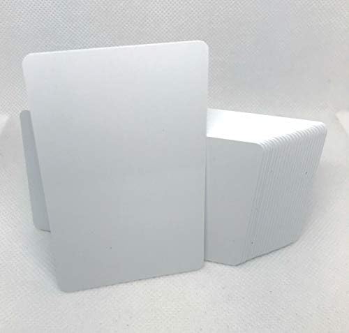 500 Blank PVC Plastic Photo Id Cartão de crédito branco 30mil CR80 .030