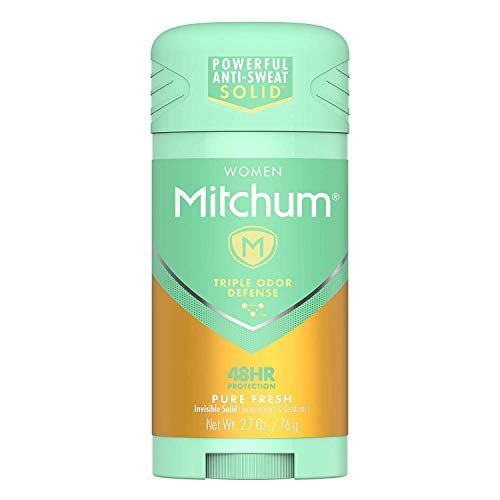 As mulheres Mitchum prendem o desodorante antiperspirante sólido, puro fresco, 2,7 onças