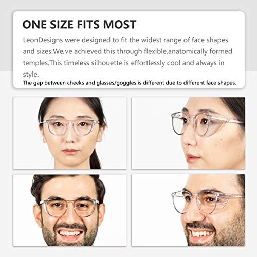 Óculos de segurança de leondesigns anti-goggles z87.1 azul bloqueando óculos de proteção UV anti-poeira para homens