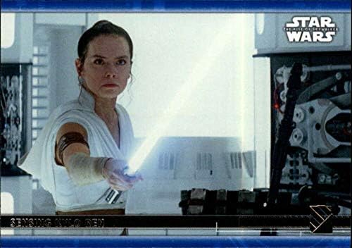 2020 Topps Star Wars The Rise of Skywalker Série 2 Azul 39 Sensing Kylo Ren Rey Trading Card