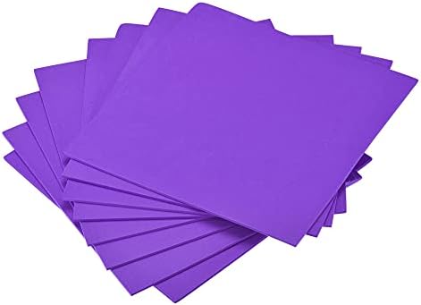 folhas de espuma EXCELL Purple Eva 10 x 10 polegadas de 3 mm de espessura para artesanato projetos de bricolage,