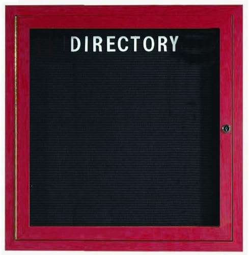 Interior fechado 36 x36 uma porta de alumínio Cherry Wood Look Directory Mudable Letter Board