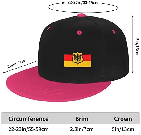 Bandeira alemã com o alemão adultos adultos hip hop baseball tap womens pai chapéu de homem ajustável