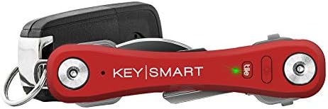Keysmart Pro - Compact Smart Key Holder W LED lanterna e ladrilho Bluetooth, Organizador de chave EDC,