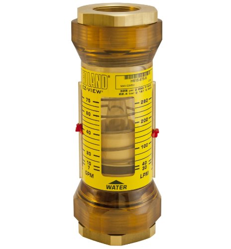 Hedland H615-675-R EZ-View Meter com sensor, polifenilsulfona, para uso com água, fêmea de 30,0