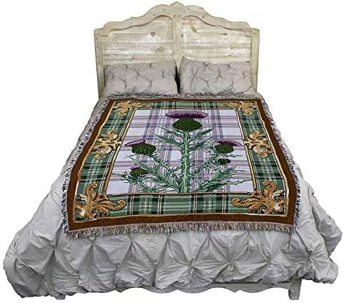 Pure Country Weavers Scotland - Flor Nacional O Colotor de Cardo Floring - Tapestry Gift Tapete