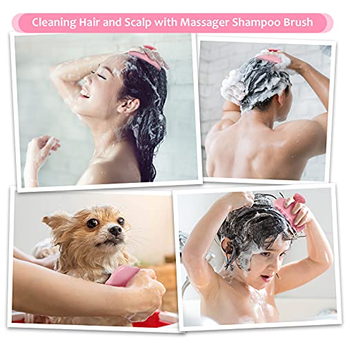 UrtheOne 2 Pack Hair Scalp Massager Shampoo Brush, lavador de couro cabeludo com cerdas macias