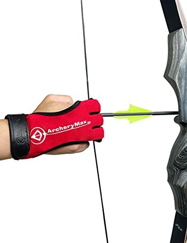 Archermax feito artesanal Três dedos protetor para jovens para iniciantes para iniciantes de