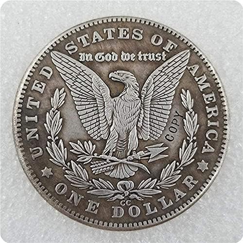 Hobo Nickel Coin 1891-CC Morgan Dollar Copin para cópia para decoração