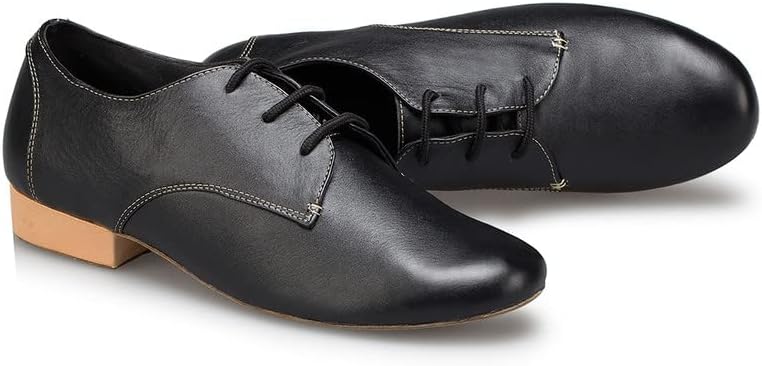 AOQUNFS Sapatos de dança latina masculinos Ballro de salão de salão de salão de salão preto, Modelo L197
