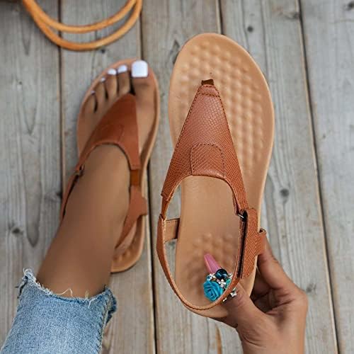 RBCULF feminino chinelos sandálias Sandálias de verão praia praia boêmio tira