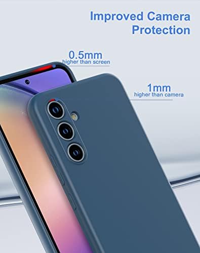 Caso de silicone Foluu para Samsung Galaxy A54 5G, caixa de borracha em gel líquido com cobertura