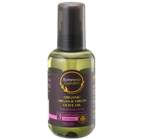 Botaneco Garden Organic Argan & Virgin Olive Oil - Saro de cabelo suave e brilhante 95ml - Para reduzir