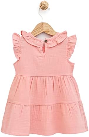 Lilax Baby Girls Dress Sleenseless Summer Dress, Infant & Crianders algodão vestido de algodão