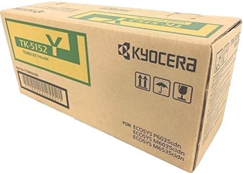 Kyocera 1T02NS0US0 Modelo TK-5152K Cartucho de toner preto para ECOSYS P6035CDN/M6035CIDN/M6535CIDN Genuíno Kyocera