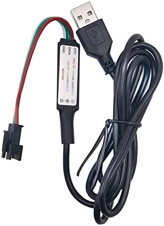 WS2812B Controlador LED endereçável RF Mini controlador sem fio remoto 5V DC para WS2812 Dream Color Rainbow