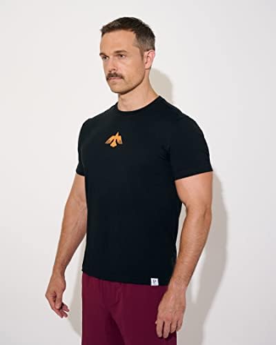T -shirt masculina - versátil: roupas ativas, desgaste casual, ajuste descontraído com design clássico