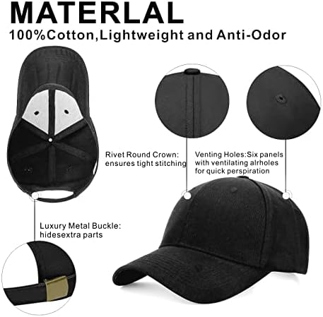 JXXAMZ33 Tamanho ajustável do boné de beisebol para homens Hat Hat Hats Hats Hats Papai Capéu de beisebol simples