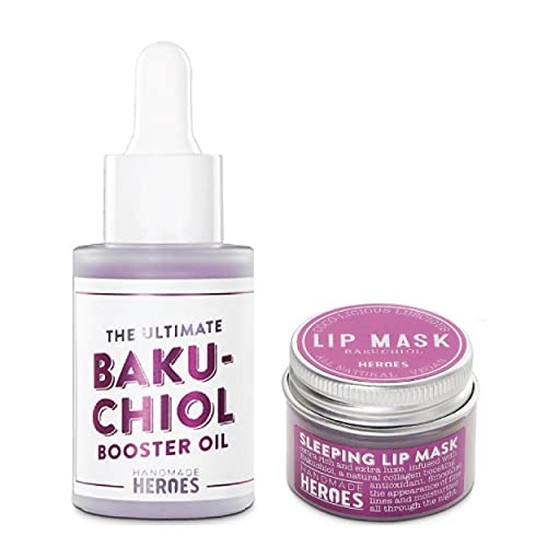2% Bakuchiol Booster Oil and Bakuchiol Lip Mask Bundle