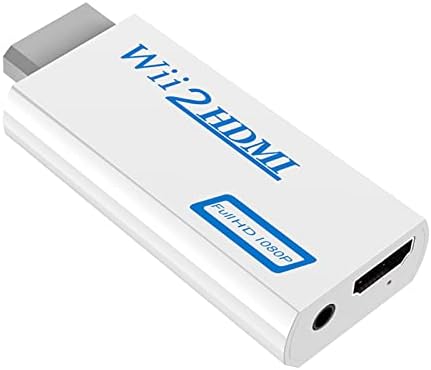 Conversor Redlux Wii para HDMI, conversor de vídeo de áudio Wii para HDMI 720p / 1080p com cabo