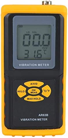 Testador de vibração digital LCD AR63B Handheld Split Vibromer Meder Analyzer Acelerômetro Inteligente para Power