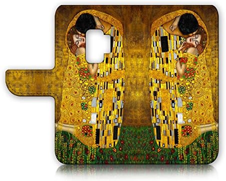 Capa de carteira de flip e pacote de protetor de tela - a0007 The Kiss Klimt