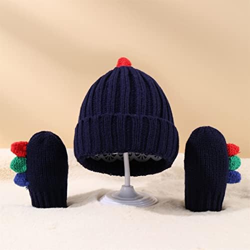 Baby luvas set meninas meninos Criandler lã de inverno malha quente luvas fofas chapéu mais quente