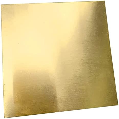 Placa de latão de Sogudio Folha de lençóis de cobre pura folha de latão 200x200mm espessura 0,8 mm para