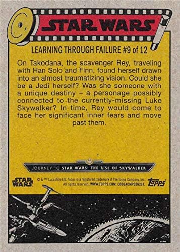 2019 Topps Star Wars Journey to Rise of Skywalker 51 Rey Falling to Fear Trading Card