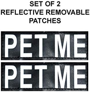 Pet Me Nylon Dog Vest Arness. A compra vem com 2 patches reflexivos removíveis para mim. Por favor meça seu cão