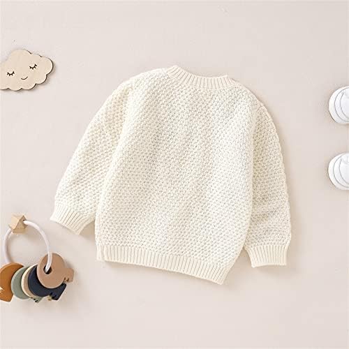Baby Girl Boy Knit Cardigan Sweater Pullover quente Tops