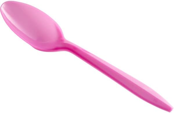 MT Produtos Discutível Mudança de cor plástico colheres - peso médio de rosa a púrpura - colheres de alteração