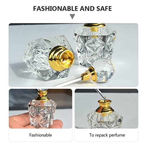 Frcolor 3pcsssubpackage umidificadores Mini ornamentos caseiros vidro cristal subgetal de presente perfume