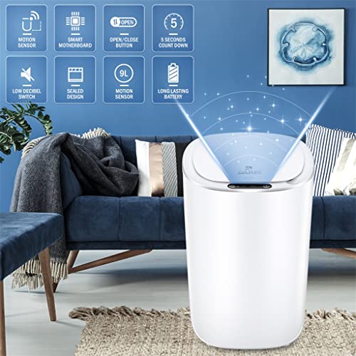 Lixo do sensor Czdyuf Can Can Inectronic Automatic House Housed House Belet Room de estar à prova d'água Bin