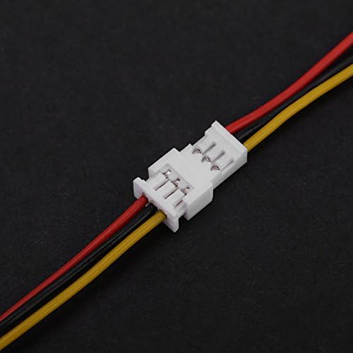 10 pares Mini Micro JST 1,25 mm 3 pinos conectores, plugue feminino de conector masculino, com cabos de 100