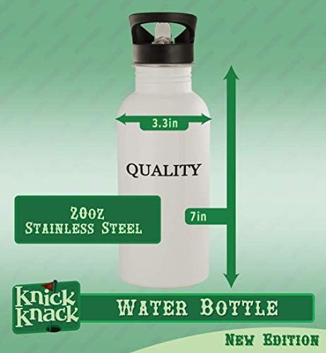 Presentes de Knick Knack steading - 20 onças de aço inoxidável garrafa de água, prata