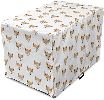 Capa lunarable de caixa de cães da raposa, padrão de estilo escandinava de cabeças de animais motivos