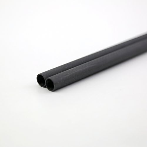 Tubo de fibra de carbono de 16 mm de roll de 3k Shina 3k 15 mm x 16 mm x 500 mm Matt para RC Quad
