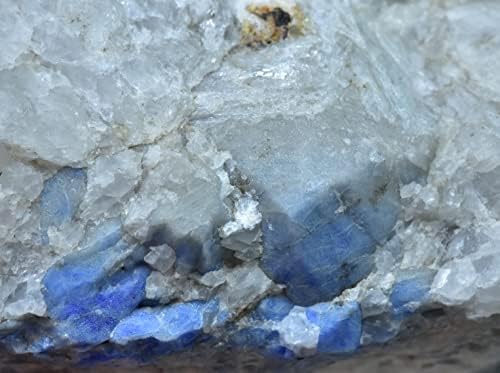 1191 grama raros de cristais fluorescentes hackmanite c/scapolite e cor azul desconhecida