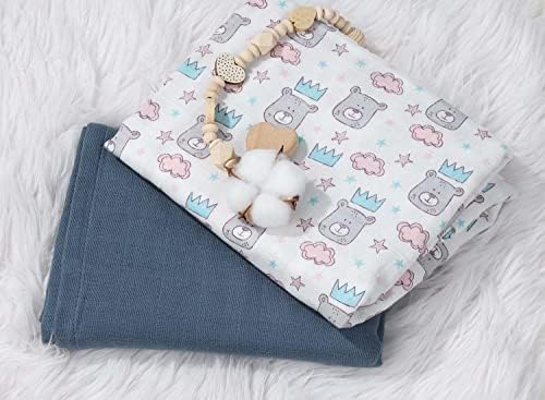 Barida Swaddle Blanket, presentes ideais para recém -nascidos, cobertores de musselina para meninas