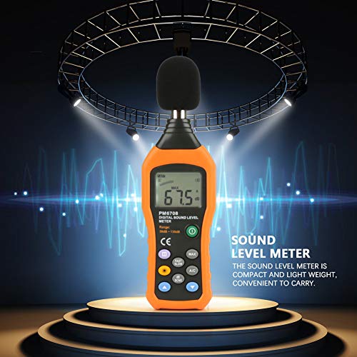 Decibel medidor LCD Screen Digital Sound Nível Testador 30-130dB Medição de medidor de ruído de áudio