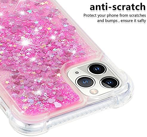 Capa de capa de telefone Capa Glitter Compatível com iPhone 11 Pro Case compatível com mulheres meninas brilho