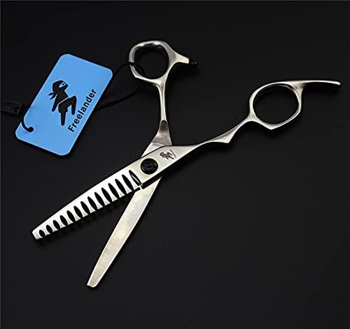 Kit de tesoura para corte de cabelo esquerdo do XJPB, tesoura de cabeleireiro, aço inoxidável de 440 ° C,